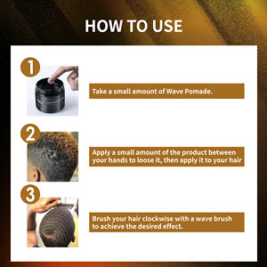 Wave Pomade Duradero Extreme Hold Hair Salon Styling Nutre Low Moq Gel para el cabello Wave Pomade para hombres - Product Image 5