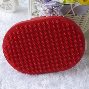 Lenitivo morbido di Gomma Massaggio Setole <span class=keywords><strong>Curry</strong></span> Cani Gatti Shampoo Pettine Con Piccolo Massaggio punte - Product Image 5