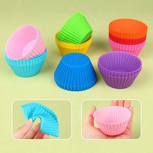7cm <b>Silicone</b> Muffin Cup Non-Stick and Heat Resistant Irregular Shape Mold for Bakery <b>Baking</b> and Cake Tools - Product Image 3