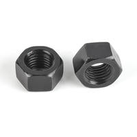 ASME B18. 2. 2 Mur Baut ASTM A194 Grade 2H Baja Karbon Lapisan Oksida Hitam Mur Heksagonal Berat