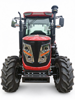 Traktor Pertanian 70HP 4WD Dijual Murah dengan Sasis Kuat, 3-point Hitch, PTO & Pilihan Loader Depan