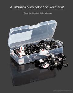 Support de câble de vélo TOOPRE de type C <span class=keywords><strong>cadre</strong></span> en alliage d'aluminium adhésif double face pour <span class=keywords><strong>fixation</strong></span> de tuyau d'huile support de guidage de fil pour - Product Image 2