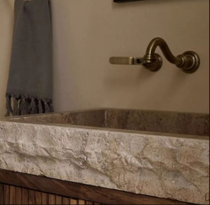 George Groep 2025 Nieuwe Design Badkamerkast Met Eendelig Rotsbak Voor Villa & Hotel - Product Image 6