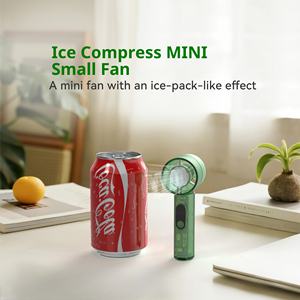 مروحة تبريد صغيرة قابلة لإعادة الشحن USB تصميم قابل للطي لمكتب السفر الشخصي في الهواء الطلق - Product Image 3