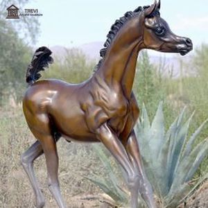 Escultura de Caballo Árabe en Bronce Fundido, Precio de Fábrica TREVI China, para Decoración de Granjas <span class=keywords><strong>y</strong></span> Exteriores - Product Image 3