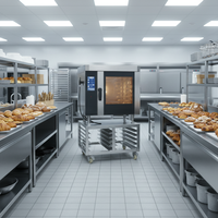 Four à vapeur combiné commercial AS-CS10D en acier inoxydable avec écran tactile, 10 niveaux, idéal pour les hôtels et restaurants, spécial produits à base de farine de blé