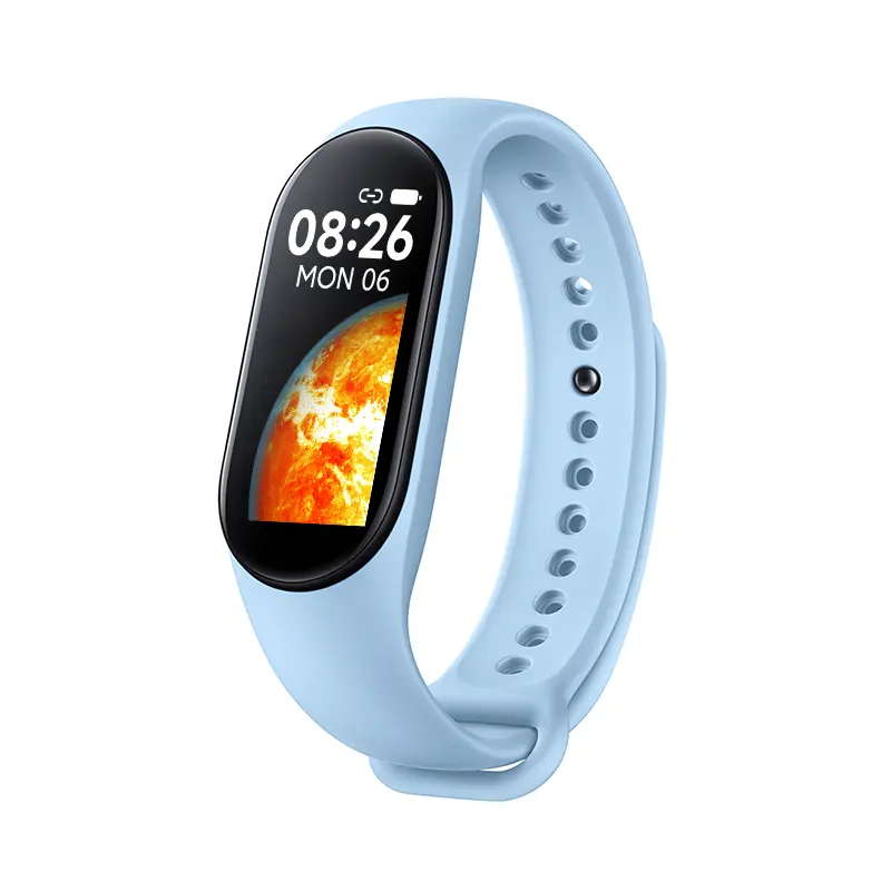 2022 חם למכור דיגיטלי שעונים M7 Miband M4 M5 M6 כושר שעונים יותר ספורט מצבי לב שיעור מותאם אישית לוגו חכם שעונים