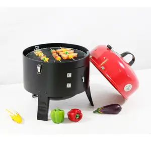 Torre vertical para churrasco, portátil, fumaça, barril pequeno, tambor de óleo, tablete, forno, grelha, acampamento ao ar livre