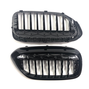 Jante et Argenté Météore noir brillant <span class=keywords><strong>aileron</strong></span> voiture calandre filet de fibre de carbone pour BMW série 5 G30 série 5 - Product Image 4