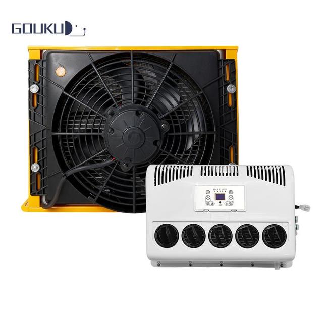 High-test Metal 12V 24V Split Air Conditioner Dual Voltage DC Parking AC Unit for Truck RV Caravan 12v Truck air Conditioner