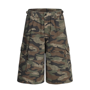 Pantalones Cortos Personalizados 100% Algodón, Impermeables, Estilo Cargo, Camuflaje, Streetwear, Casual, Hip Hop, Tres Cuartos - Product Image 1