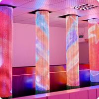 Pantalla LED de Malla RGB T12 para Exteriores, para Tiendas Minoristas y Exteriores de Edificios, IP65 Resistente al Agua, Uso en Ascensores