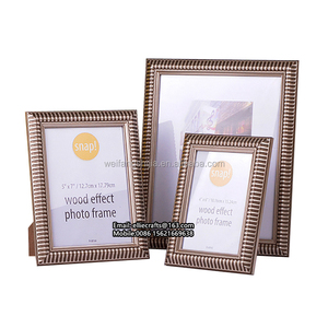 Hot Bán Tất Cả Các Màu Sắc Trang Trí Vàng Rim PS Nhựa Gỗ Hiệu Ứng Khung Ảnh 10X15 13X18 20X25 A4 30X40 Hình Ảnh Áp Phích Khung - Product Image 1