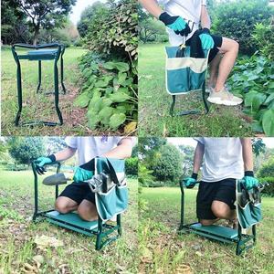Tabouret <span class=keywords><strong>de</strong></span> <span class=keywords><strong>jardin</strong></span> multifonctionnel pliable <span class=keywords><strong>de</strong></span> haute qualité avec sac à outils, <span class=keywords><strong>banc</strong></span> à genoux pour le jardinage - Product Image 6