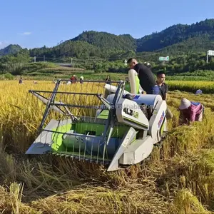 Best Cosechadora Moissonneuse batteuse combine harvest wheat rice harvesting machinery mini combine harvester for rice and wheat