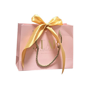 Sacs en papier personnalisés, cadeaux, emballage, personnalisés, usine Minghong, logo imprimé personnalisé en feuille d'or, luxe S, Shoppi - Product Image 1