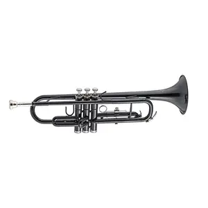 SEASOUND Instrumento JYTR401BK Trompeta de corpo de bronze para trompete BB OEM preto