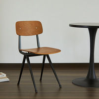 Chaise style industriel Loft nordique rétro en fer forgé pays américain simple vintage maison salle à manger et café chaise de bar