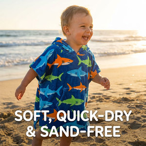 Nueva <span class=keywords><strong>Toalla</strong></span> con Capucha Personalizada con Personajes de <span class=keywords><strong>Anime</strong></span> para Niños, Poncho de Verano para Viajes, <span class=keywords><strong>Toalla</strong></span> Absorbente para Baño y Playa - Product Image 2