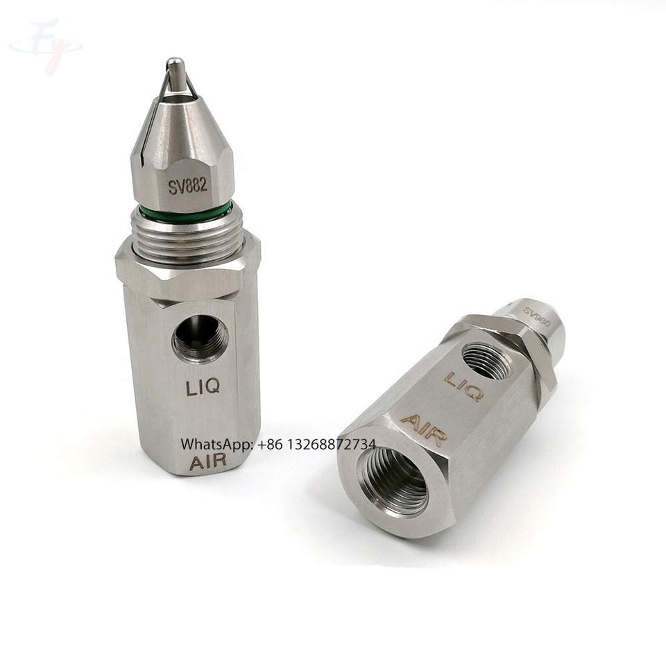 Direct Deal Ultrasound Air Atomization Nozzle And Factory Coal Mine Dry Fog Dust Suppression Nozzle Dual-fluid Nozzle