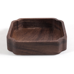 <span class=keywords><strong>Walnut</strong></span> gỗ phục vụ khay gỗ vuông Snack khay gỗ tự nhiên bảng cho trái cây Veggie chip và Dip phục vụ đĩa cứng - Product Image 4