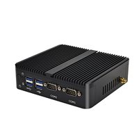 Mini PC Industrial sin Ventilador con RS232 RS485, Almacenamiento Dual MSATA SATA, Diseño de Amplio Rango de Temperatura para Sistemas Integrados
