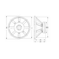 12PHL76 Haut-parleur de graves 15 pouces 400W pour scène, équipement audio professionnel, bobine vocale 3 pouces, OEM ODM d'usine