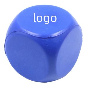 Nouveau 2025 – Balle anti-stress personnalisée en mousse PU en forme de dés avec logo imprimé – Vente chaude - Product Image 1