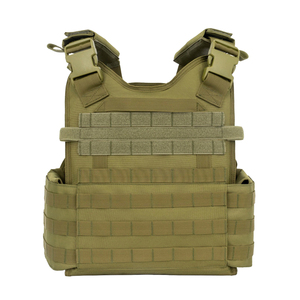 Chiến thuật CS trò chơi tấn công Molle vest săn bắn ngoài trời ngụy trang an ninh vest săn bắn chống đâm Đen Nylon tấm tàu sân bay - Product Image 1