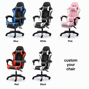 Fauteuil <span class=keywords><strong>Gamer</strong></span> Racing Personnalisé et Abordable en Cuir PU, Réglable en Hauteur, avec Repose-Pieds - Product Image 6