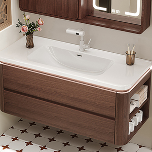 Conjunto <span class=keywords><strong>de</strong></span> Muebles <span class=keywords><strong>de</strong></span> Baño Modernos <span class=keywords><strong>con</strong></span> Espejo, Gabinetes <span class=keywords><strong>de</strong></span> <span class=keywords><strong>Lavabo</strong></span> <span class=keywords><strong>de</strong></span> MDF <span class=keywords><strong>con</strong></span> Soporte <span class=keywords><strong>de</strong></span> Piso, Mueble <span class=keywords><strong>de</strong></span> Baño <span class=keywords><strong>de</strong></span> Madera para Apartamento, Villa u Hotel - Product Image 3