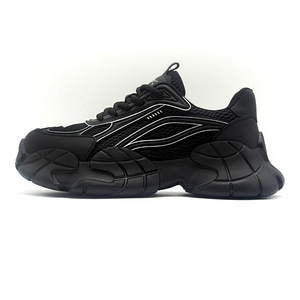 Chaussures Chunky pour Hommes à Semelle Épaisse Rehaussante, Respirantes en Maille, Sportives d'Été, à Lacets, Bout Rond, Semelle Extérieure en Caoutchouc, Semelle Intermédiaire en EVA - Product Image 4
