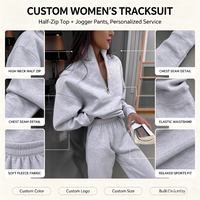 Ensemble pull à capuche demi-zippé unisexe personnalisé, coupe régulière, léger, automne, 24 couleurs unies, 100 % polyester, sportif, gym, séchage rapide