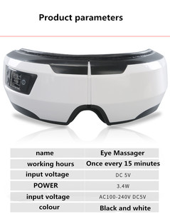 Nouveau Portable Multifonction Instrument Vibration Compression Chauffée Masseur Pour Les Yeux Sans Fil Smart Eye Care <span class=keywords><strong>Masque</strong></span> De Massage Avec Chaleur - Product Image 4