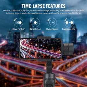 Stabilizzatore per Fotocamera, Gimbal per Telefono con Tracciamento AI, Stabilizzazione a 3 Assi, Autofocus, Supporto per Telefono Integrato, Asta Selfie a 360° - Product Image 5