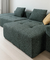 Canapé en tissu compressé moderne, doux et confortable, canapé compressé le mieux noté pour les petits appartements pour les locataires