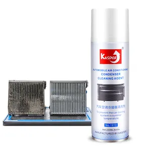 Kasder spray de limpeza condensador de ar, para carro, hvac a.c, limpador de bobina de resfriamento, spray de espuma para ar condicionado com espuma para limpeza a/c