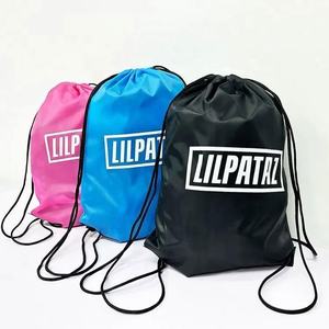 420D Polyester Sports <b>Drawstring</b> Backpack High Quality Factory Manufacture <b>Drawstring</b> <b>Bag</b> With Zipper Pocket - Product Image 5