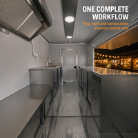 Remorque alimentaire Truth Hot Dog avec équipement de cuisine personnalisé et fenêtre de service pour la restauration rapide et les marchés en plein air