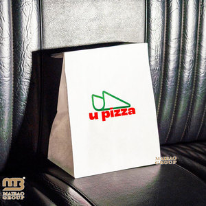 <span class=keywords><strong>Sac</strong></span> en papier personnalisé de qualité alimentaire ARoast Poulet Hot Dog Sacs en papier à emporter sulfurisés, Sacs en papier plats blancs à fond carré - Product Image 3
