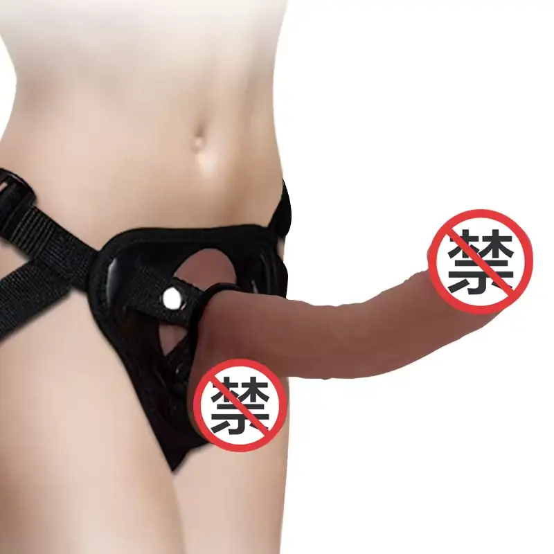 Jouets sexuels pour femmes pantalons gode en silicone en cuir sans usure agrandissement du pénis et dispositif de masturbation épais