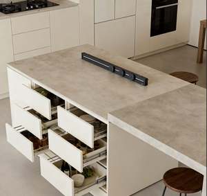 High Gloss Finished Kitchen Cabinet Set Creating a Bright and Reflective Atmosphere Kitchen <b>Storage</b> Cabinet - Product Image 6