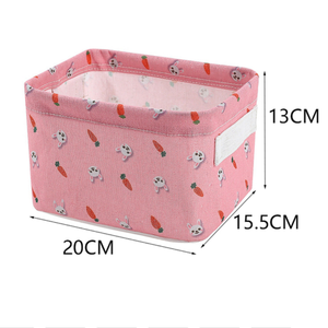 Cesta plegable de lino y algodón personalizada, cestas de ropa de bebé, organizador de cocina con revestimiento impermeable, regalo - Product Image 4