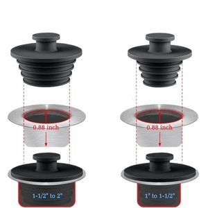 Bouchon de baignoire et de piscine transfrontalier le plus vendu, anti-fuite, souple, durable, réutilisable, modèle 4253 - Product Image 5