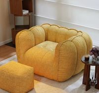 Französischer Retro-Einzelsessel, Kreativer Kürbis-Freizeitsessel für Kleine Wohnzimmer und Heimgebrauch