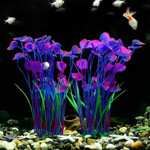 <span class=keywords><strong>Aquarium</strong></span> sous-marin de haute qualité artificielle herbe verte <span class=keywords><strong>Aquarium</strong></span> réservoir décoration en plastique fleur poisson plante artificielle à vendre - Product Image 6