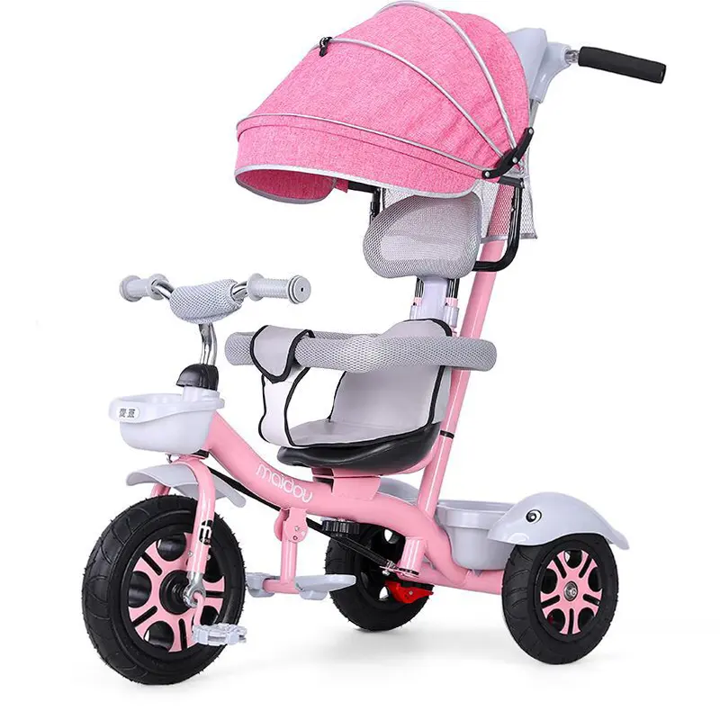 Cochecitos de bebé 4 en 1 para caminar, triciclos para niños, triciclo de 3 ruedas, precio barato