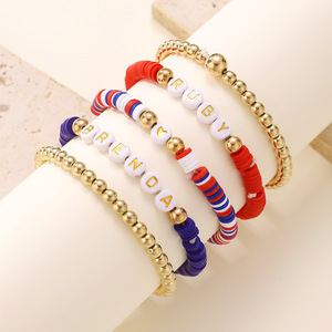 独立日爱国美国国旗手链珠宝工艺品美国国旗金属配件项链耳环礼品 - Product Image 3