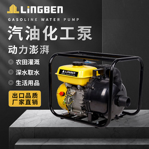 Bomba Centrífuga de Plástico Lingben de 2 Pulgadas con Motor de Gasolina de Alto Flujo para Riego Agrícola - Product Image 5