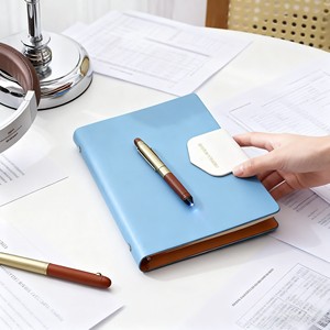 A5 Detachable Case Exquisite High-End Girls' <b>Magnetic</b> Leather Sewing Binding 80 <b>Sheets</b> Printed Style Custom Logo High Notebook - Product Image 5